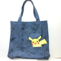 【A.正面】ポケットモンスター サン&ムーン プレミアムアップリケデニムトートバッグ