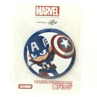 【A.キャプテン・アメリカ】MARVEL GURIHIRU ART缶バッジ