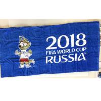 【B.ブルー】2018FIFA WORLD CUP RUSSIA バスタオル