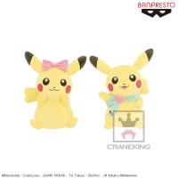 （アウトレット）【B.ピカチュウ(メスのすがた)マフラー】Girlish PIKACHU でっかいぬいぐるみ