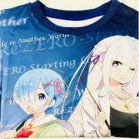 （アウトレット）【B.レム＆エミリア】Re:ゼロから始める異世界生活 フルカラーTシャツ