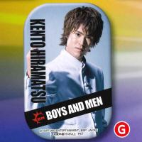 【G.平松 賢人（白）】BOYS AND MEN スクエア型缶バッジ