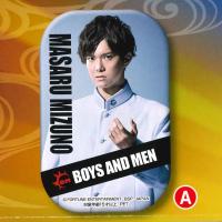 【A.水野 勝（白）】BOYS AND MEN スクエア型缶バッジ