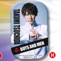 【H.土田 拓海（白）】BOYS AND MEN スクエア型缶バッジ