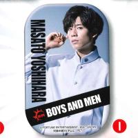 【I.吉原 雅斗（白）】BOYS AND MEN スクエア型缶バッジ