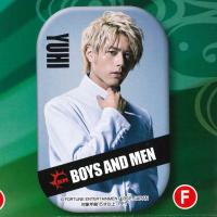 【F.勇翔（白）】BOYS AND MEN スクエア型缶バッジ