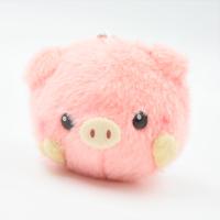 [H.Miniature pig(Pink color)]Potekoro Friends Ball chain mascot Pastel style