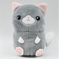 [B.Gray cat]Potekoro Friends Plush Toy/Dog and Cat