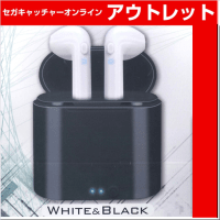 (アウトレット)【A.WHITE＆BLACK】ケースチャージBluetoothイヤフォンL／R2