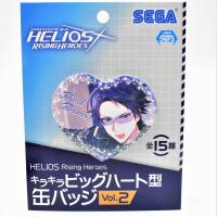 【C.ブラッド・ビームス】HELIOS Rising Heroes キラキラビッグハート型缶バッジVol.2