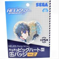 【L.グレイ・リヴァース】HELIOS Rising Heroes キラキラビッグハート型缶バッジVol.2