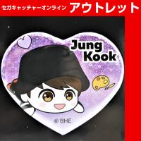 【G.Jung KooK】TinyTAN 寝そべり エクストラハート型缶バッジ