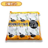 【２個セット】韓国味付け海苔１２袋入パック ※賞味期限2025.5.20