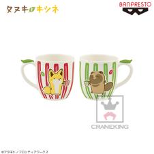 タヌキとキツネ マグカップ～お茶でほっとひといき～