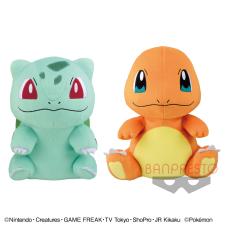 ポケットモンスター サン＆ムーン つれてってでっかいぬいぐるみ～フシギダネ・ヒトカゲ～