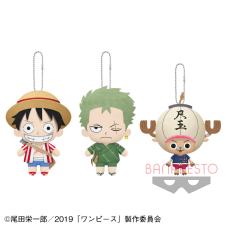 劇場版 『ONE PIECE STAMPEDE』 カバンに付けられるおすわりぬいぐるみ～麦わらの一味～