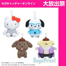 ユーリ!!! on Ice × Sanrio characters ぬいぐるみポーチ