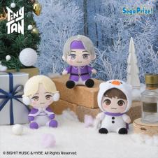 TinyTAN Purple Holidays モアプラスおすわりぬいぐるみ"Jimin&V&Jung Kook"