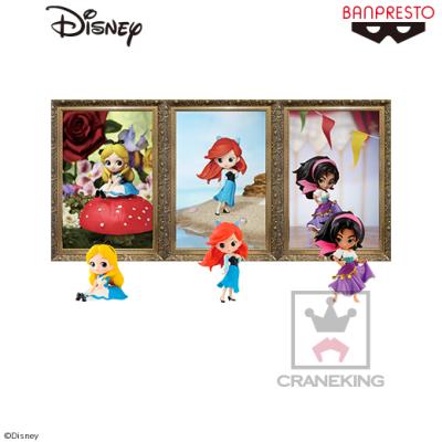 Disney Characters Q posket petit -Alice・Ariel・Esmeralda-