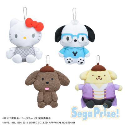 ユーリ！！！ on Ice × Sanrio characters ぬいぐるみポーチ