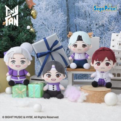 TinyTAN Purple Holidays モアプラスおすわりぬいぐるみ"RM&Jin&SUGA&j-hope"