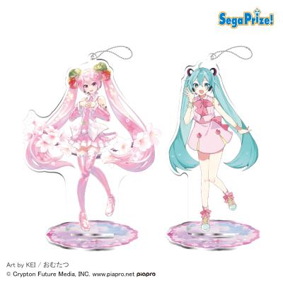 初音ミクシリーズ スタンド付ビッグクリアキーチェーン“桜ミク”2023