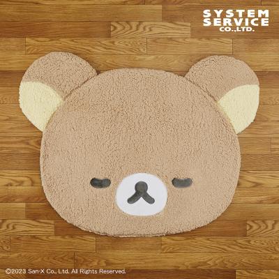 リラックマ NEW BASIC RILAKKUMA ビッグダイカットラグ約105cm