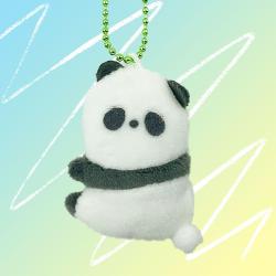 ［L.panda］Dull Eyes Zoo Petite Mascot Ball Chain