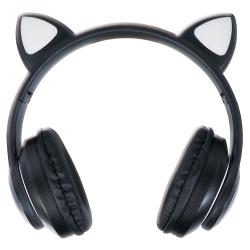 【ブラック】猫耳ワイヤレスヘッドフォン